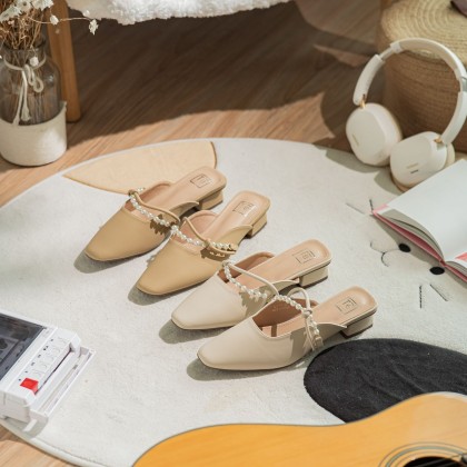 Pearl Details Muller Sandals 珍珠半拖款 Pearl Details Muller Sandals 珍珠半拖款